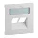 Legrand 765159 SEANO Abdeckung 2x RJ45 für Datendosen Fremdfabrikate Ultraweiß