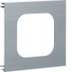 Hager BRA1201R18ELN Trim panel 1-piece for UP with frame Alu OT120 mm anodized