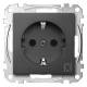 Merten MEG2351-0414 SCHUKO socket + Kz dryer BRS StK anthracite system M
