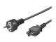 Goobay 93586 Power cord 1.8m, Black - Schuko (Type F, CEE 7/7)> Appliance socket C5