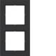 Hager WAD6200BM frame 2-way A.1 night black matte