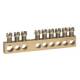 Legrand 004803 Klemmenleiste blank 1x6-25 mm² 8x1,5-16 mm² Länge: 73 mm