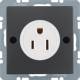 Berker 41666086 Steckdose NEMA 5-15 R Q.1/Q.3 anthrazit, samt