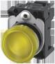 Siemens 3SU11536AA303AA0 3SU1153-6AA30-3AA0 Leuchtmelder 22 mm rund Metall gelb Linse glatt AC 110 V