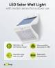 Goobay LED-Solar-Wandleuchte mit Bewegungsmelder, 4 W, we