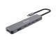 Equip 133500 Adapter USB-C zu HDMI/3x USB-C/USB-A 4K/60 Hz 0,25 m Alu