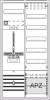 Striebel + John 2CPX054278R9999 Meter board, Field width: 2, Rows: 5, 1100 mm x 550 mm x 215 mm, Isolated (Class II), IP31