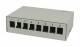 Keystone, module carrier, patch panel for 8x TP module, surface-mounted, metal, light gray, Synergy 21