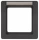 Berker 10116016 frame 1-fold with B-field Q.1 anthracite velvet