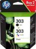 HP 303 2-pack black tri-color ink cartridge