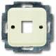 Busch Jaeger 2CKA001753A3825 Busch-Jaeger central disk 2561-212, 1 Jack Module DURO 2000 silver white
