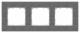 Siemens Rahmen 3-fach 5TG1113-2 DELTA miro carbonmetallic