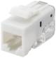 Goobay 95739 Keystone-Modul RJ45-Kupplung CAT 5e, UTP, 100 MHz, 18,11 mm breit, RJ45-Buchse (8P8C), Klemmleiste für LSA Montage, Snap-In-System