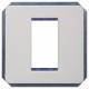 Siemens 5TG13911 SIEM 5TG1391-1 DELTA style platin-metall 1-fach inklusive Zwischenrahmen 5TG1391-1