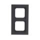 Busch Jaeger 2CKA001754A4704 1722-275 cover frame black matte Busch-axcent frame