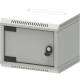 Triton RBA-04-CS3-CAX-C1 25,4 cm ( 10 Zoll ) Wandgehäuse, 4HE, 1-teilig, Lichtgrau, Blechtüre