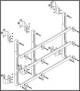 ABN MTSC35963 Sammelschienen-Modul tief 3FB 5RE 185 mm mit CU 30x10 mm 3p EBM 150 mm