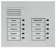 TCS PUK10/2-EN Audio Außenstation 10 Tasten 2-spaltig UP silber