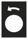 Schneider Electric ZB2BY2922 symbol sign turning left, ZB2-BY2922 black