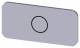 Siemens 3SU19000AC810QA0 label 12.5x27mm silver Sym. O
