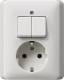 GIRA 017503 Kombination SCHUKO Serie Standard 55 Reinweiß