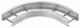 Niedax WSBR 150.600 bend 90° 150x600mm ru.g. Ungel. strip galvanized