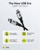 Goobay USB-C™-Kabel, USB4™ Version 2.0, 1,5 m, schwarz,si