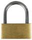 Vorhängeschloss aus Messing 35 mm, inklusive 3 Schlüsseln