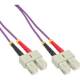 InLine® LWL Duplex Kabel, SC/SC, 50/125µm, OM4, 1m