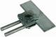 Dehn + Soehne 365010 Dehn saddle clamp 0.7-8mm 365 010, M8x40mm double cleat st / tZn NIRO