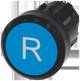 Siemens 3SU10000AB500AR0 Drucktaster 22 mm rund blau R Druckknopf
