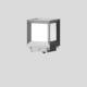 BEGA Gantenbrink 84681AK4 Pollerleuchtenkopf 4000K silber 220x220mm