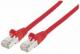 INTELLINET 735247 Premium Netzwerkkabel, Cat6, S/FTP 100% Kupfer, Cat6-zertifiziert, LS0H, RJ45-Stecker/RJ45-Stecker, 0,5 m, rot
