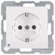 Berker 41098989 SCHUKO socket + LED orientation light S.1/B.3/B.7 glass pws