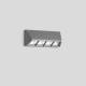 BEGA Gantenbrink 22174A Wandleuchte Silber 3000 K 4000 K
