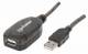 MANHATTAN 150958 Hi-Speed USB 2.0 Repeater Kabel USB A-Stecker auf A-Buchse, in Reihe schaltbar, 20 m