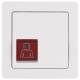 Berker 52066089 Ruftaster mit Rahmen Q.1 polarweiss samt
