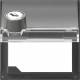 GIRA 069467 Adapterrahmen Klappdeckel BSF TX44 (WG UP) Schloss sortiert anthr.