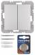Berker 85656283 KNX-Funk Wandsender 2f quicklink B.7 alu matt