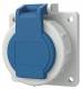 Mennekes 17014 Anbaudose SCHUKO 16A2p+E 230V IP68 BL