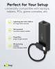 Goobay USB-C™-Ethernet-Adapter, schwarz, 0.1 m - zum Ansc