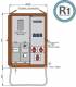 Walther-Werke WAV0100R1 Walther connection cabinet 22kVA meter plate RCD type B 5 LS 3 CEE outlet