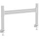 InLine® Slatwall Tischhalterung, Aluminium Panel 1 m, inkl. 2 Stützen 0,43 m