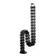 InLine® Kabelkanal, flexibel, 4 Kammern, höhenverstellbarer Tisch, 1,28m