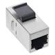 InLine® Keystone RJ45 Buchse / Buchse, SNAP-In, Cat.6, STP, bulk
