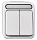 Merten MEG3115-8019 Series Switch, polarwhite 1 pole AQUASTAR