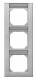 Merten 476360 476 360 M-PLAN-Frame 3-gang Vert., Can be labeled aluminum