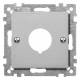 Merten 393960 Zentralplatte für Befehlsgeräte aluminium System M