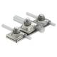 OBO Bettermann 5408028 OBO isCon AP2-16 VA connection plate for two isCon lines 16x8–10 mm A2