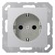 JUNG A1520KIAL SCHUKO Steckd.KI 16A, 250V ~ Serie A Aluminium